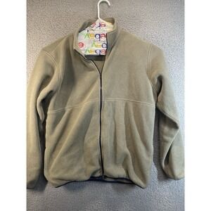 L.L. Bean Trail Fleece Men's Large Tall  Tan  Full Zip Jacket Outdoor